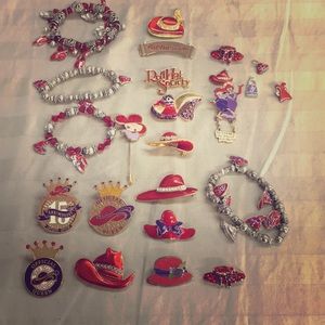 Red hat society lot of vintage items